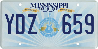 MS license plate YDZ659