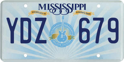 MS license plate YDZ679
