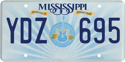 MS license plate YDZ695