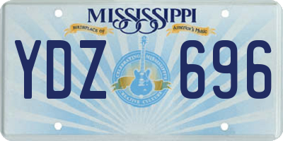 MS license plate YDZ696