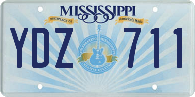 MS license plate YDZ711