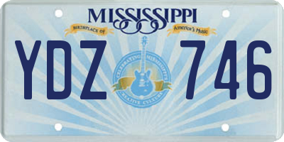 MS license plate YDZ746