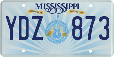 MS license plate YDZ873