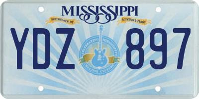MS license plate YDZ897