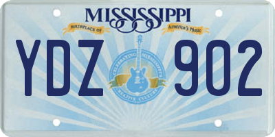 MS license plate YDZ902