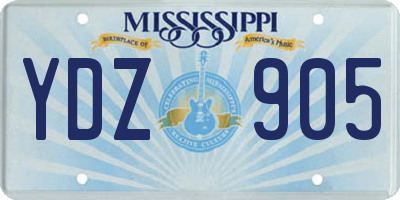 MS license plate YDZ905
