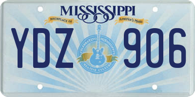 MS license plate YDZ906