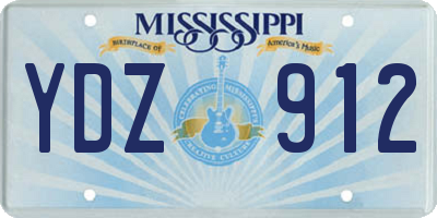 MS license plate YDZ912