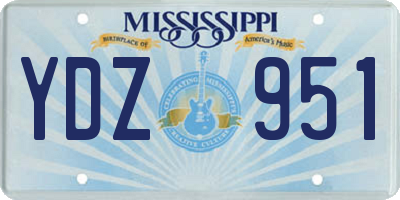 MS license plate YDZ951