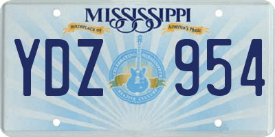 MS license plate YDZ954
