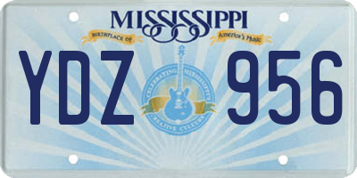 MS license plate YDZ956