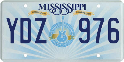 MS license plate YDZ976