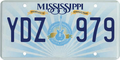 MS license plate YDZ979