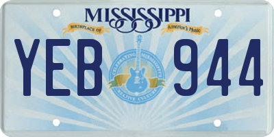 MS license plate YEB944