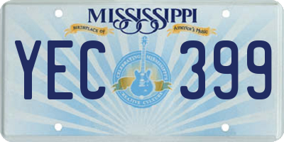 MS license plate YEC399