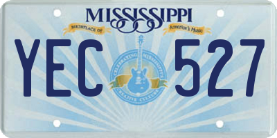 MS license plate YEC527