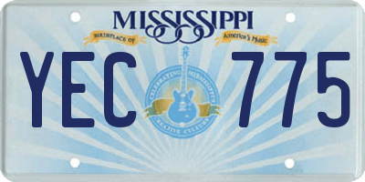 MS license plate YEC775