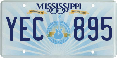MS license plate YEC895