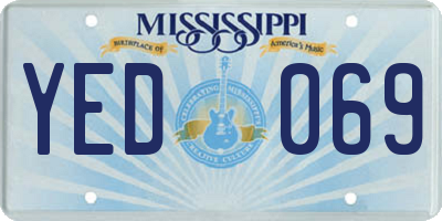 MS license plate YED069