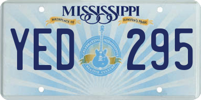 MS license plate YED295