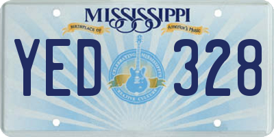 MS license plate YED328