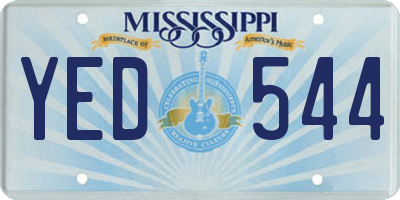 MS license plate YED544