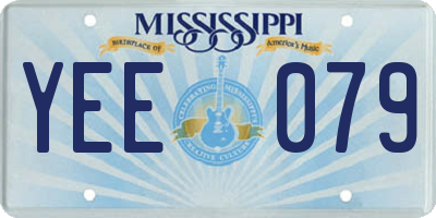 MS license plate YEE079