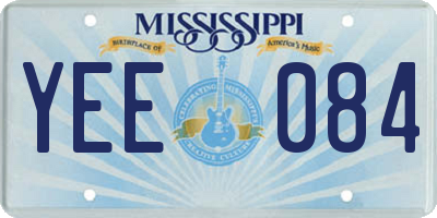MS license plate YEE084