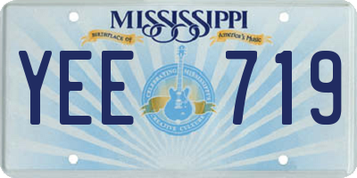 MS license plate YEE719