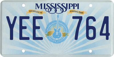 MS license plate YEE764