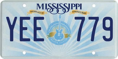 MS license plate YEE779