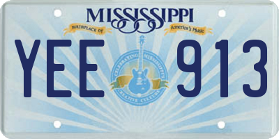 MS license plate YEE913