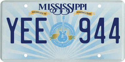 MS license plate YEE944