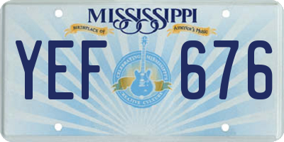 MS license plate YEF676