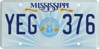 MS license plate YEG376