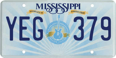 MS license plate YEG379