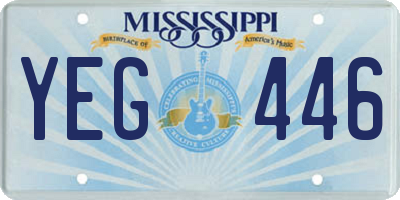 MS license plate YEG446