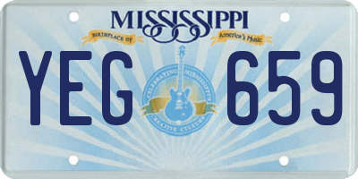MS license plate YEG659