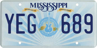 MS license plate YEG689