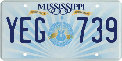 MS license plate YEG739