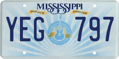 MS license plate YEG797