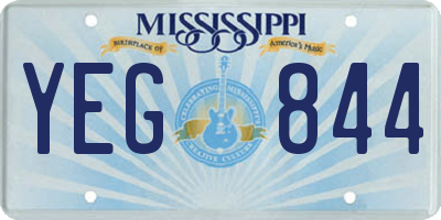 MS license plate YEG844