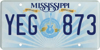 MS license plate YEG873