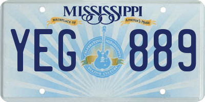 MS license plate YEG889