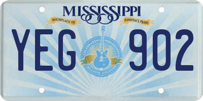 MS license plate YEG902