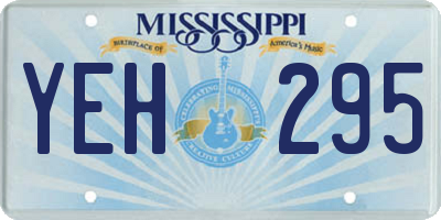 MS license plate YEH295