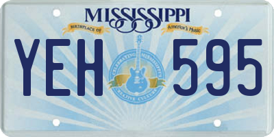 MS license plate YEH595