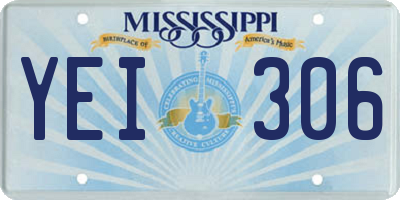 MS license plate YEI306