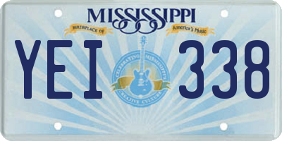 MS license plate YEI338