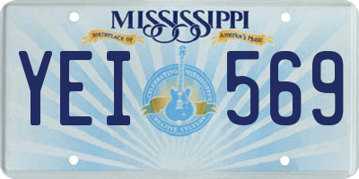 MS license plate YEI569